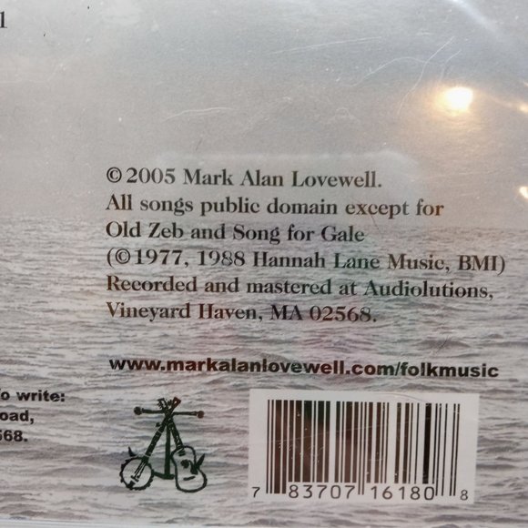 Marthas Vineyard Folksongs CD Mark Alan Lovewell Traditional Folk Music Songs - Picture 5 of 5